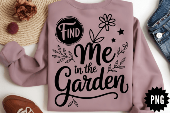 Cute Flower Find Me in the Garden SVG for Graphics and Crafts