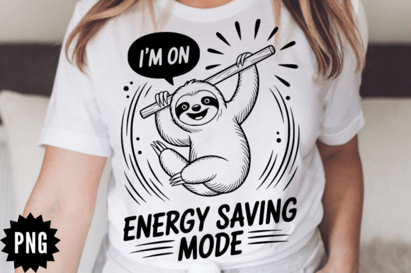 I'm on Energy Saving Mode SVG Design