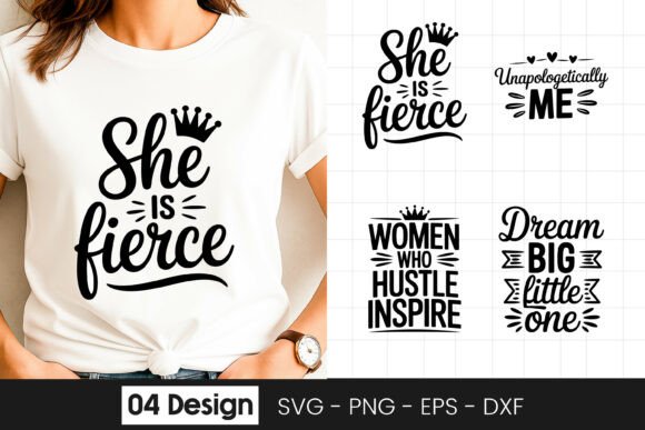 She Is Fierce Inspirational Women Quote