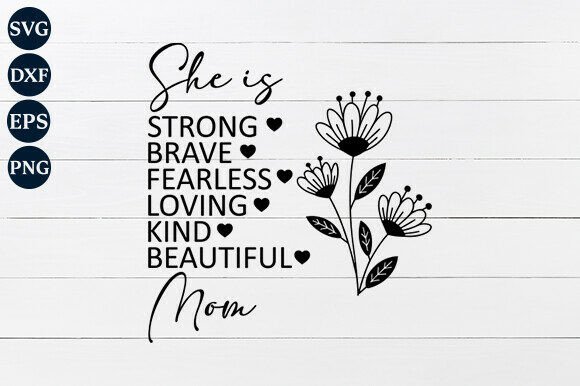 She Is Mom Graphics for Crafts