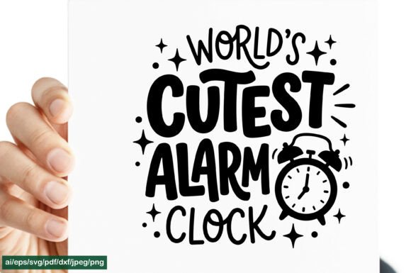 World’s Cutest Alarm Clock Graphics for Crafts